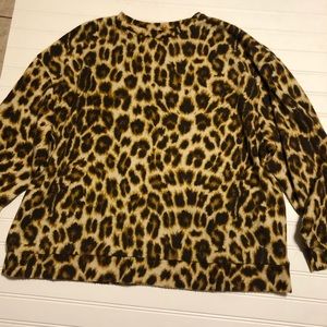 Zara animal print leopard sweater